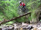 Veľká Rača - Zjazd na bicykli